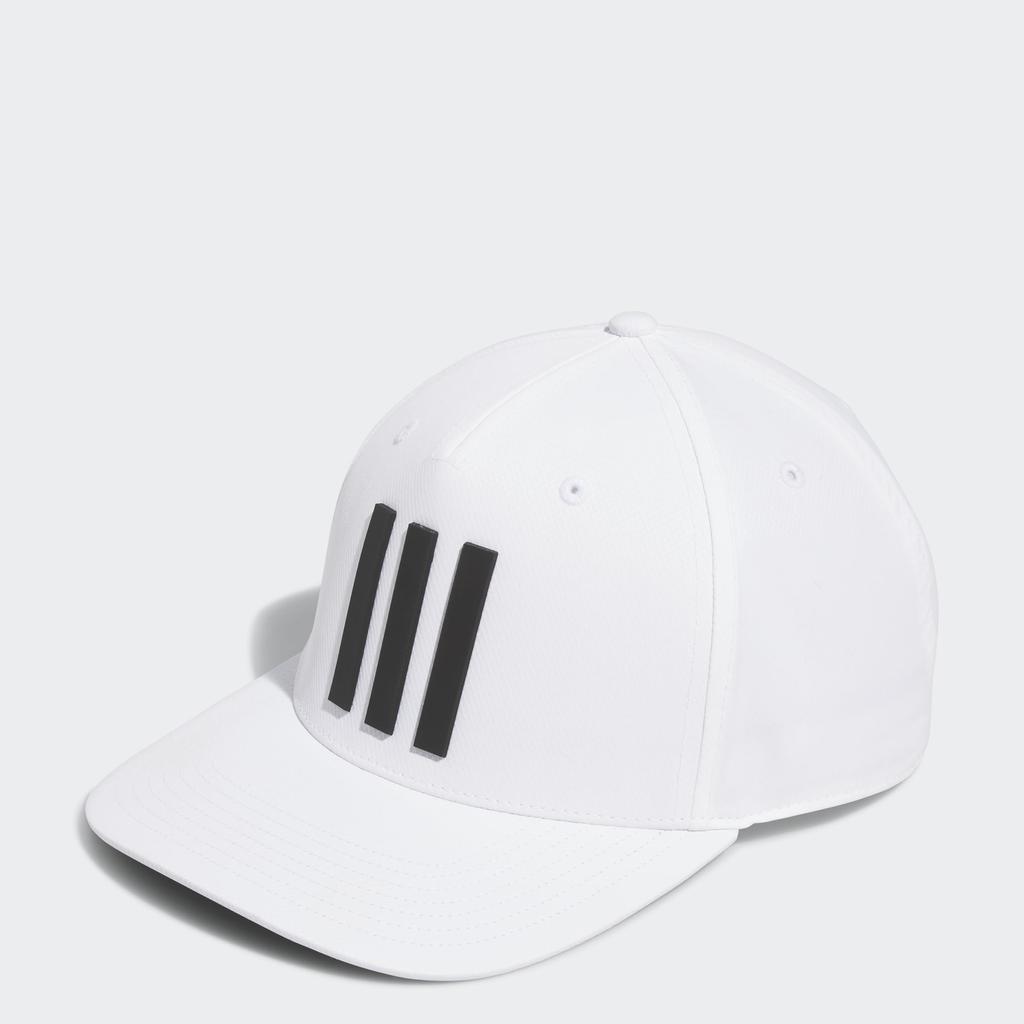Adidas Golf Tour Golf Free Size Three-Stripe Cap, Men's, White,