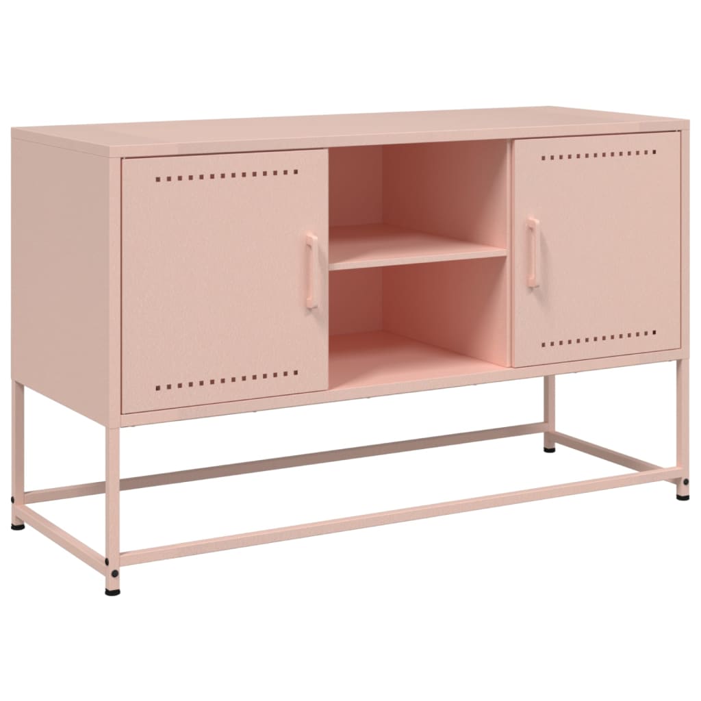 Pink TV Stand 100.5 X 39 X 60.5 Cm Steel