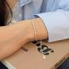 Korean Pearl & Sterling Silver Beaded Bracelet: Non-Fading, Summer Women's High-End Jewelry.