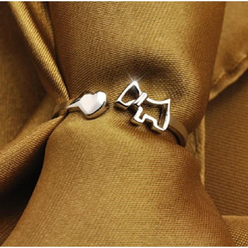 925 Sterling Silver Ring Pony Open Couple Women Little Finger Ring Jewelry Ornament Silver Ring Ring