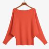 Loose Casual Fashion Bat Long Sleeve Women Sweater Solid Color Pullover Autumn Winter Knitted Tops Elegant Simple Sweaters Basic Clothing