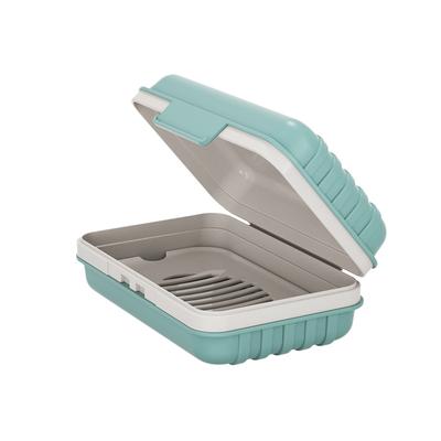 Badkamer Zeepbakje Met Deksel Thuis Plastic Zeepkist Lekvrije Draagbare Zeepkoffer Reisorganisator Box