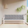 Vidaxl Garden Bench Cushions, 2 Pcs, Grey, Oxford Fabric