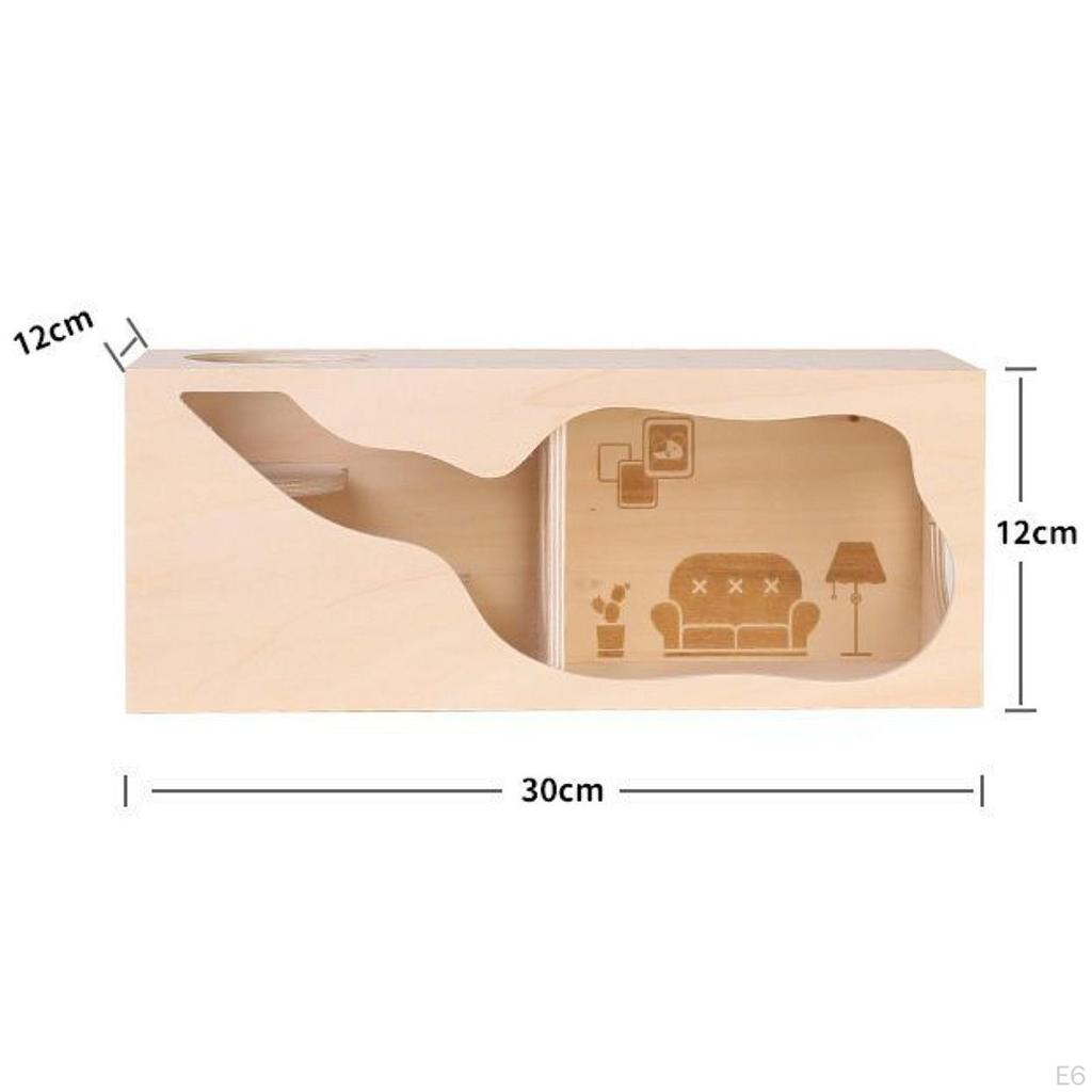 Hamster Cage Accessories Hiding Supplies Decoration Peeking Shed Hideout for Hamsters Gerbils