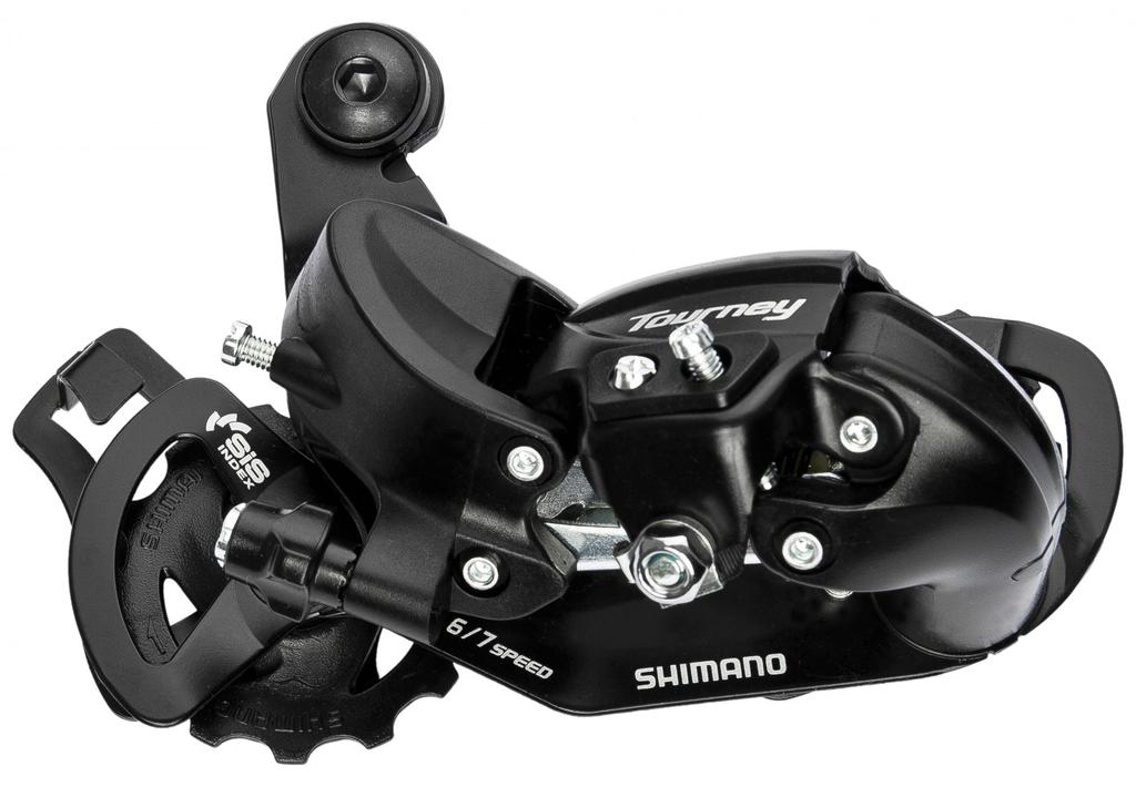 SHIMANO SGS Rear Tourney RD-TY300 Braze-On Derailleur, 6/7Speed, Black, ERDTY300D,