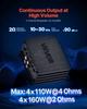 Car Audio Amplifier, 4-Channel Bridgeable Car Amplifier, Multichannel Class D Stereo Amp, Max. 4 X 110W At 4 Ohms / 4 X 160W At 2 Ohms, High Output,