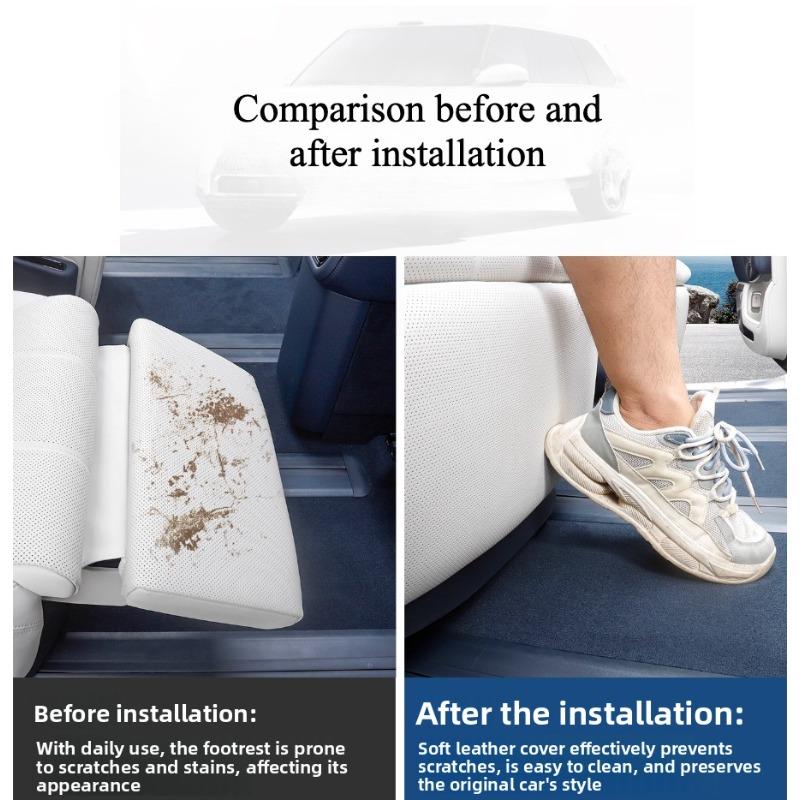 For Zeekr 9X 2025 2026 Car Foot Pedal Protective Cover Seat Anti-kick Pad Passenger Footrest Cover Leg Rest Pad Upgrade Parts