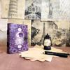 Vintage Sun Moon Leather Journal  Handmade  200 Deckle Edge Pages  C-Lock