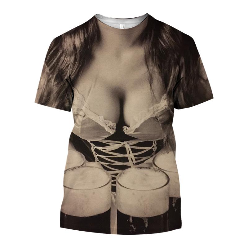 

Новые летние мужские футболки с принтом Tide Beauty, повседневные футболки с 3D принтом, хип-хоп, индивидуальные топы с круглым вырезом и короткими рукавами 6XL