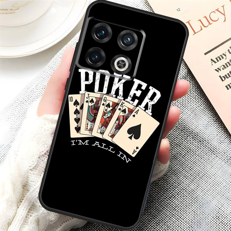 Poker Cards Cover For OnePlus 15 13 13R 13T 12 12R 10T 11 10 Pro OnePlus Nord 5 CE 3 4 Lite N20 N30 Case