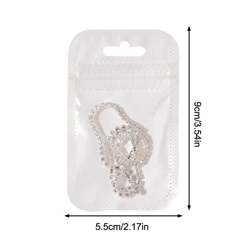25Cm Long Luxury Crystal Chain Nail Charms Different Sizes Scalable Shinying Diamond Manicure Crystal Diy