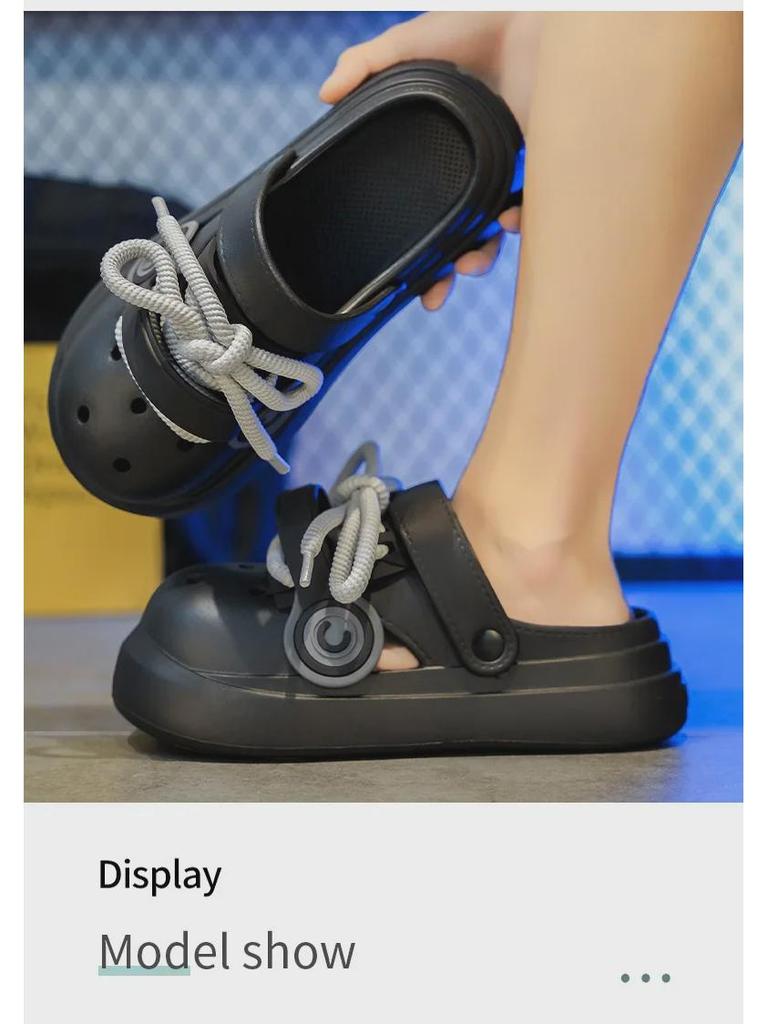 Thick-Soled Couple's Breathable Non-Slip Beach Sandals for Comfortable Holiday Leisure