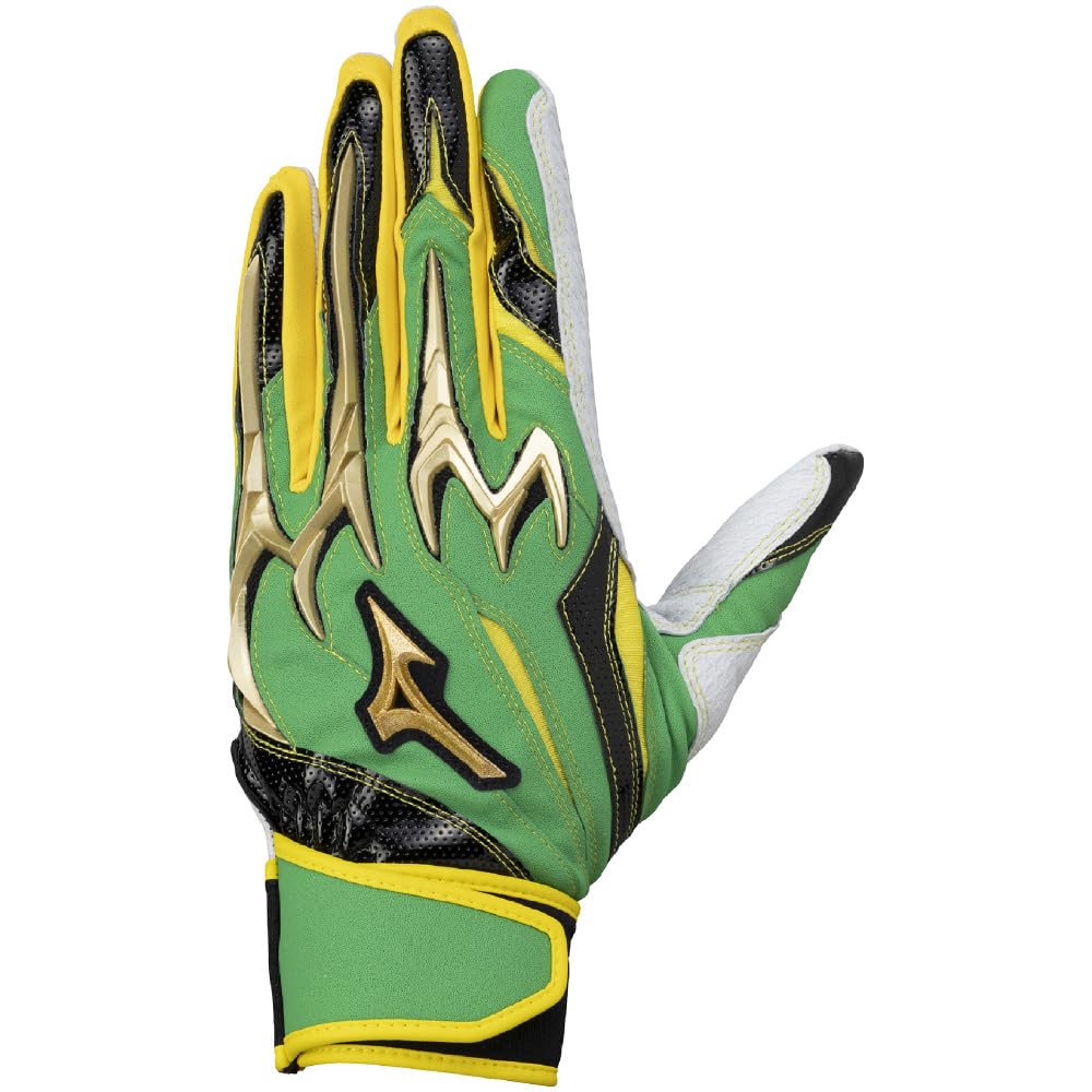 

MIZUNO Direct Store Exclusive Mizuno Baseball Silicon Power Arc DI Both 1EJEA836 22cm Batting (Mizuno) [Mizuno / Pro] [For Hands] Green/Yellow/Gold