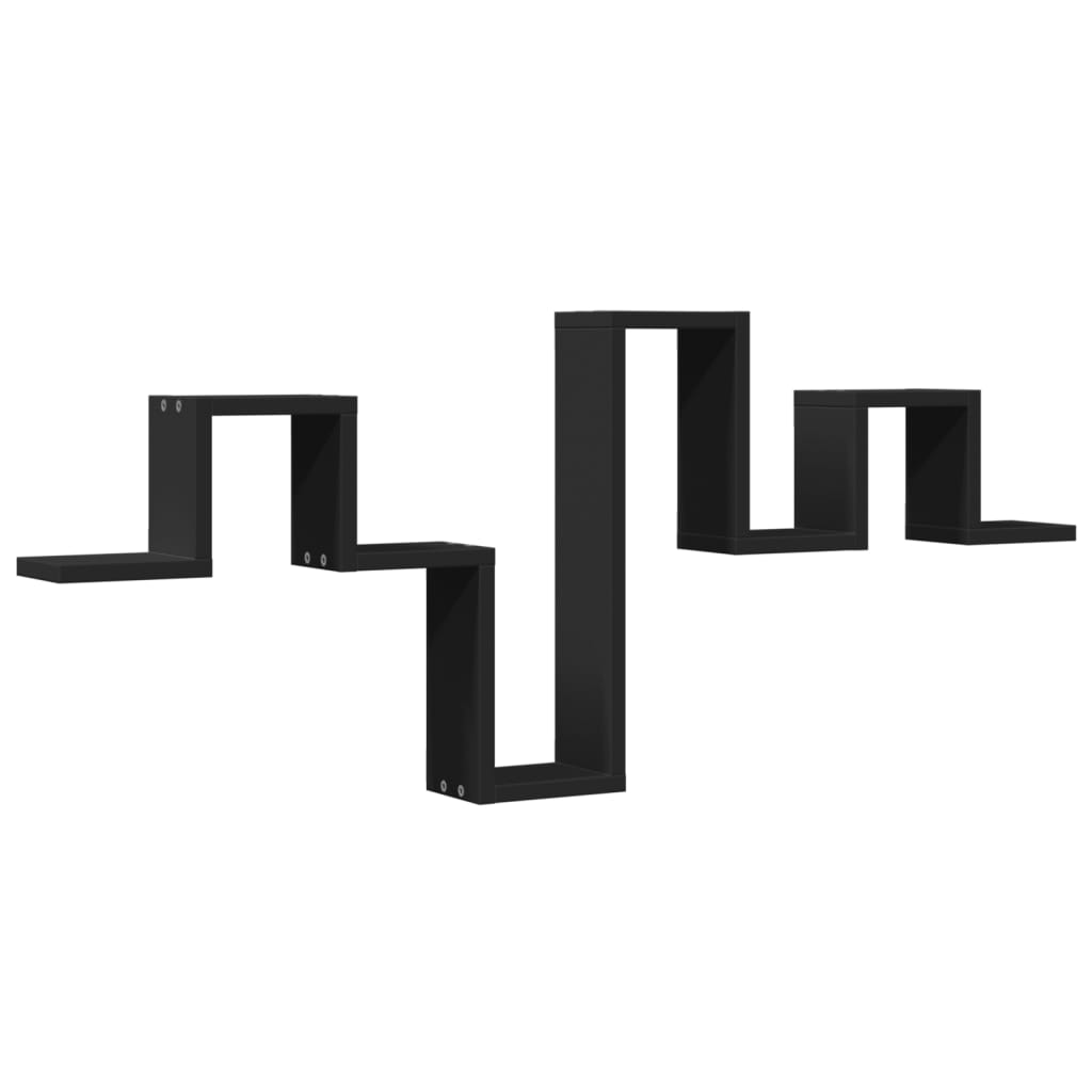 Kreatives unregelmäßiges Wellenwandregal, geeignet für Flur, Schlafzimmer und Wohnzimmer, dekoratives Präsentationswandregal, 104,5 x 10 x 43 cm