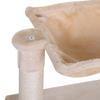 Cat Tower max 3.6kg with Hammock and Hanging Ball, Made of Wood and Plush, 50x36x70 cm, Beige