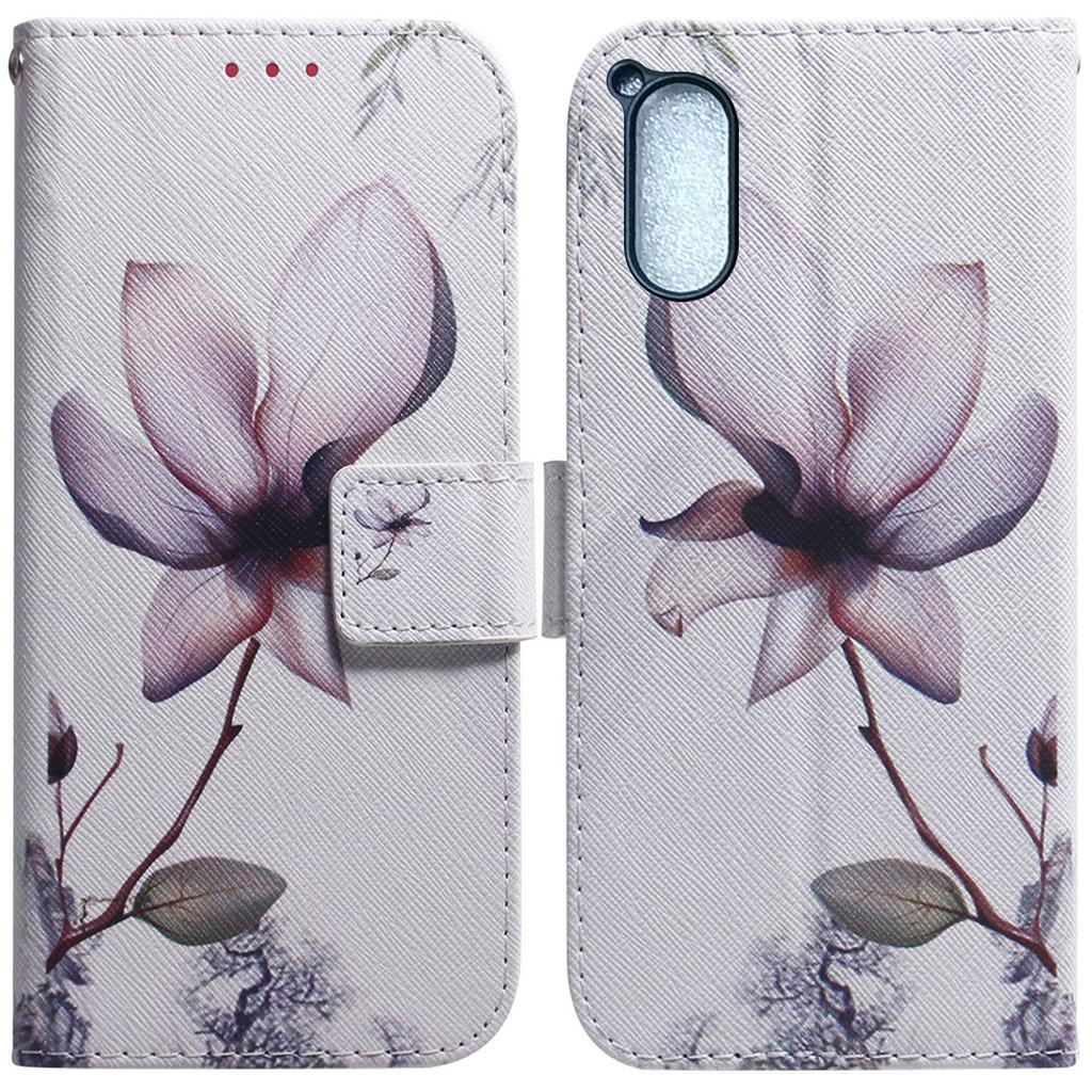 For Sony Xperia 5 V PU Leather Phone Cover Wallet Stand Pattern Printing Phone Case