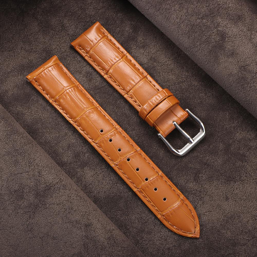 18mm 20mm 22mm Cowhide Strap for Seiko Universal Watch Band Bamboo Pattern for Omega for Men Women Watchband Watch Accessories