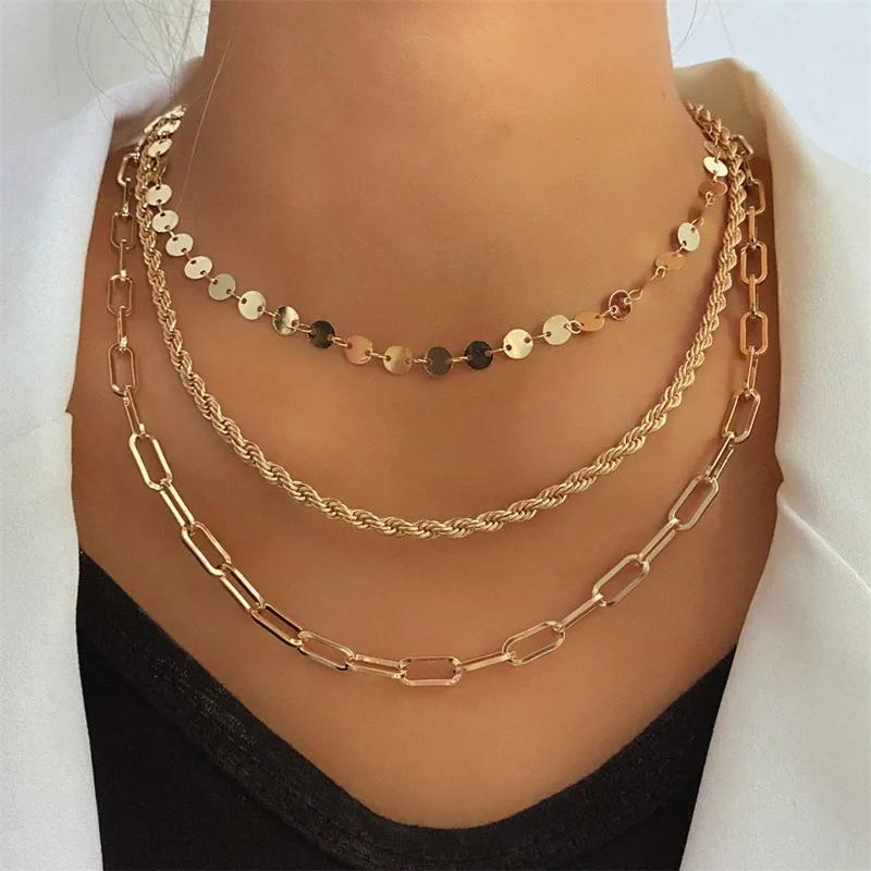 Simple Jewelry Flat Snake Chain Necklace - Stainless Steel Rope Layering Design Fashionable Accessory for Women Gift