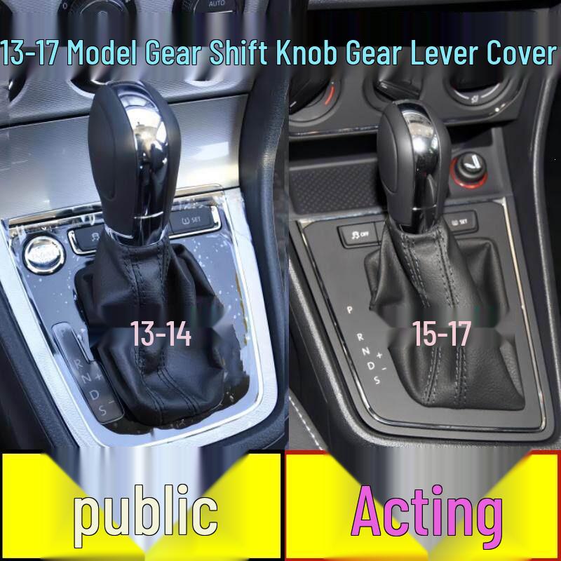

Volkswagen Lavida Auto Gear Shift Knob Dust Cover 2013-14 Synthetic Black Stitch