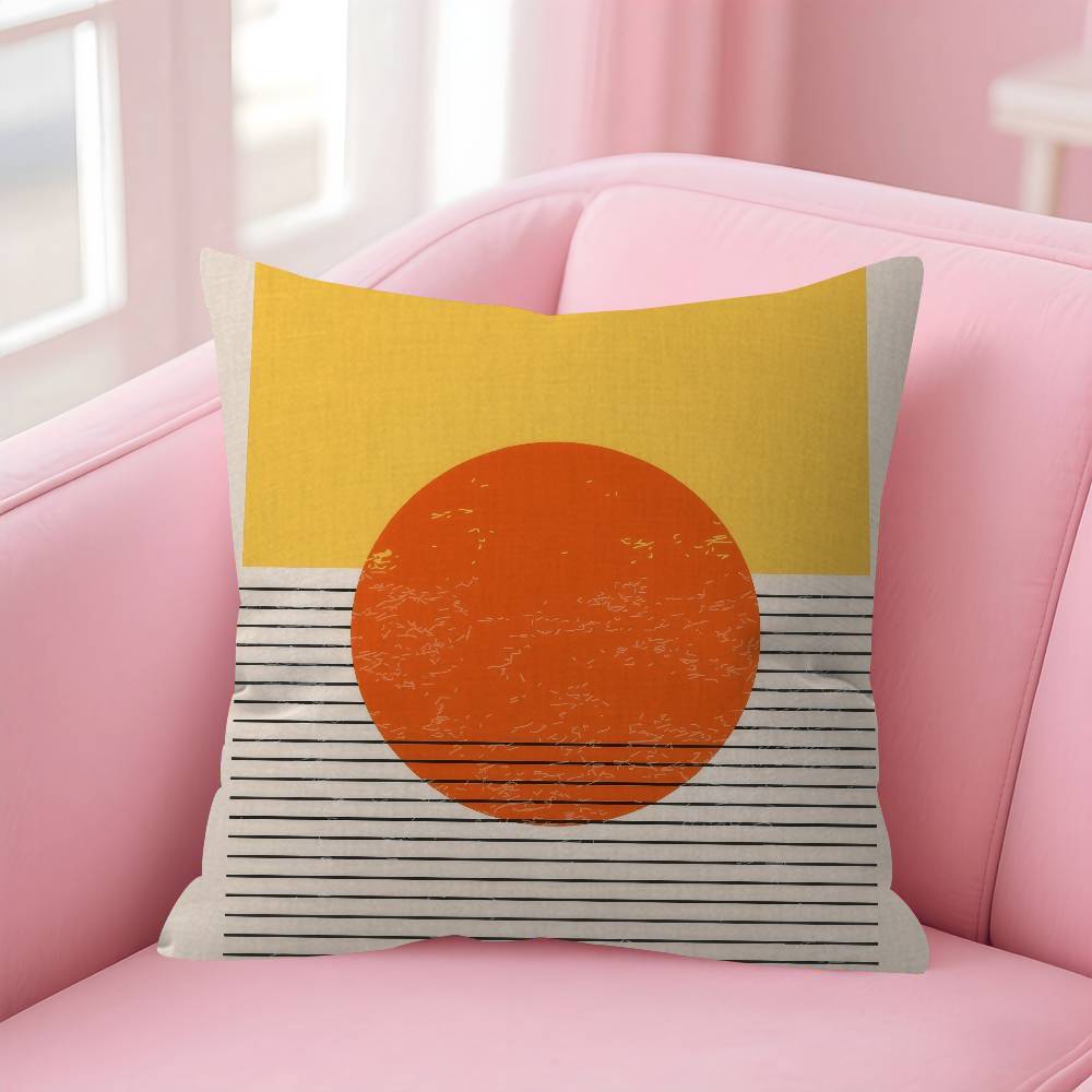abstract Bauhausstyle  Cushion Cover Inches Farmhouse Decor Home Throw Pillow Covers for Couch Decorations