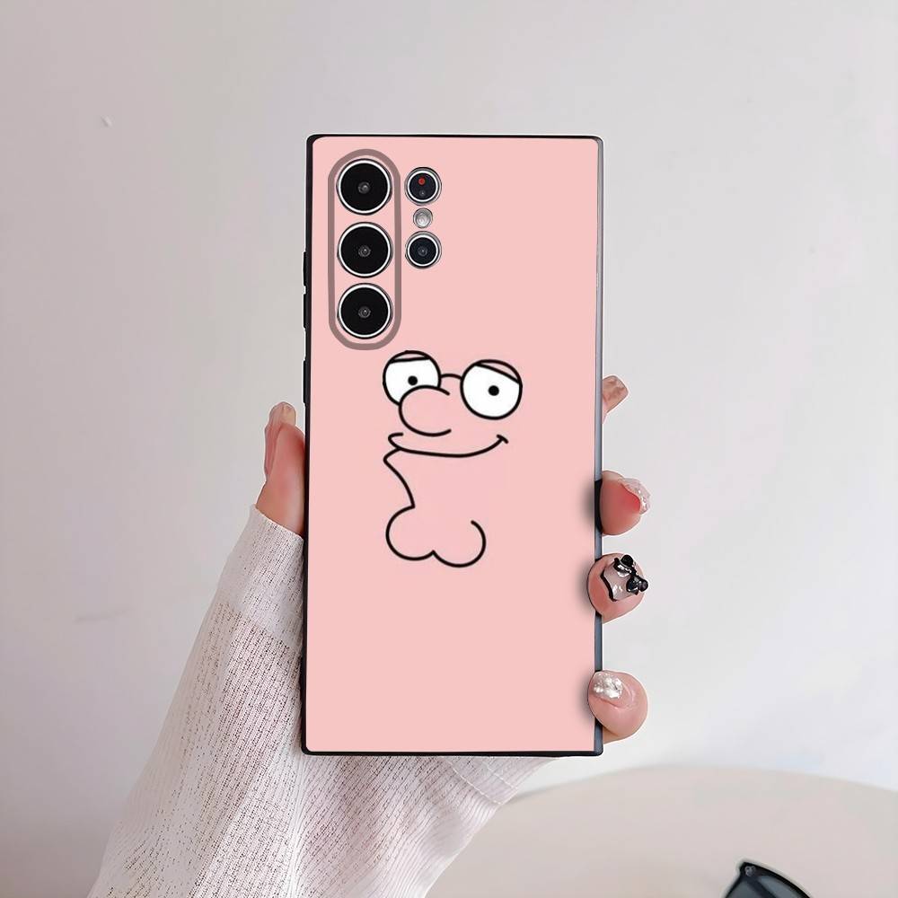 Funny F-Family Cute G-Guys Phone Case For Samsung Galaxy S25 S24 S22 S23 Ultra S21 S20 Plus 5G Frosted Non-Slip Full Soft Cover