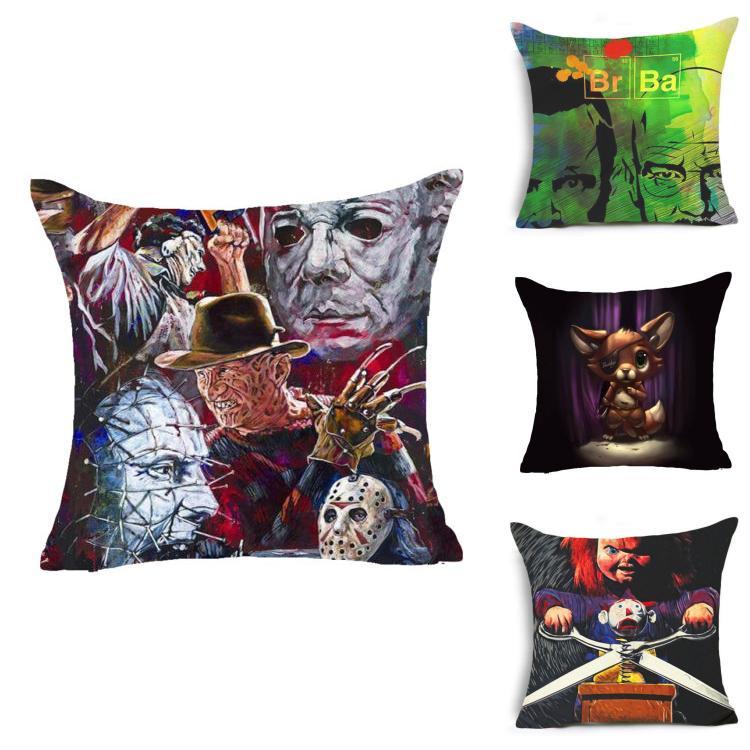 Chucky Good Guy Doll Horror Movie Design Cushion Pillow Case Cover In Vibrant Colors