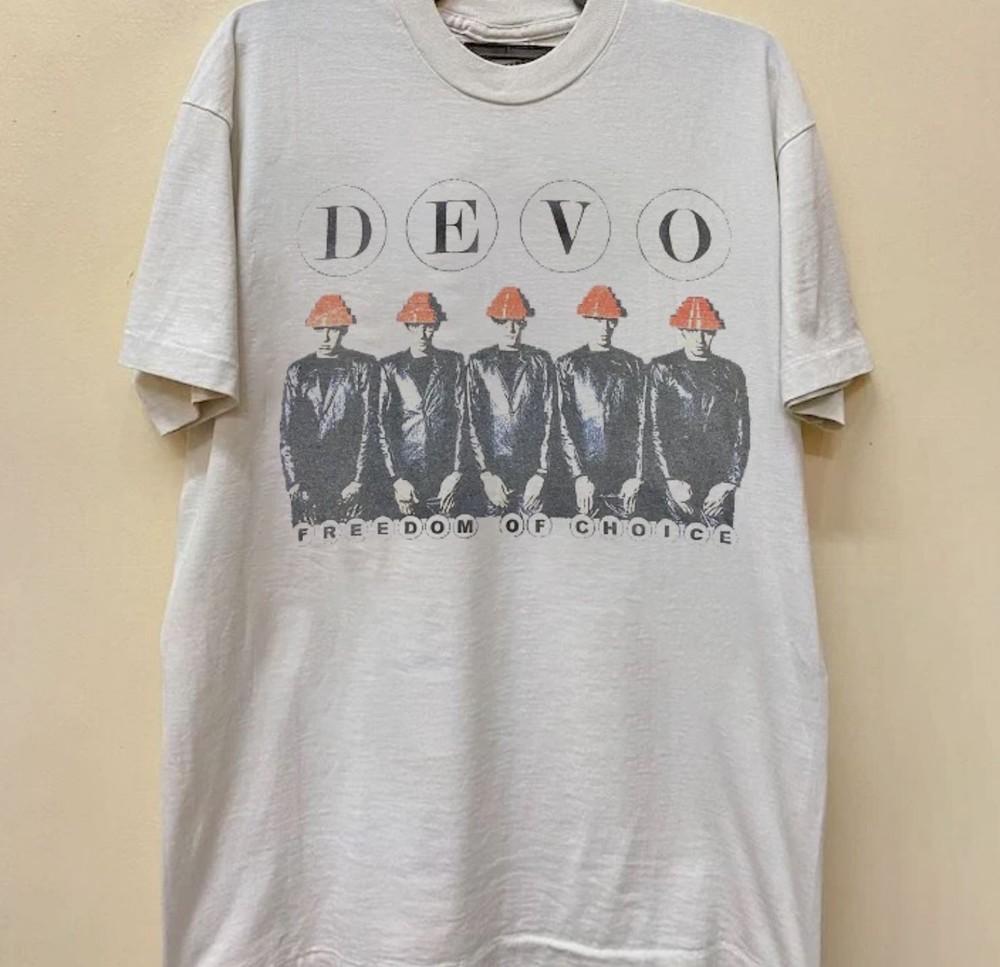 

Devo Группа Свобода Выбора Альбом Унисекс Взрослая Футболка Все Размеры 4XL