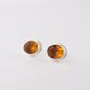 Citrine Gemstone 925 Sterling Silver Jewelry Handmade Women Stud Earrings 0.5" EE-178-1