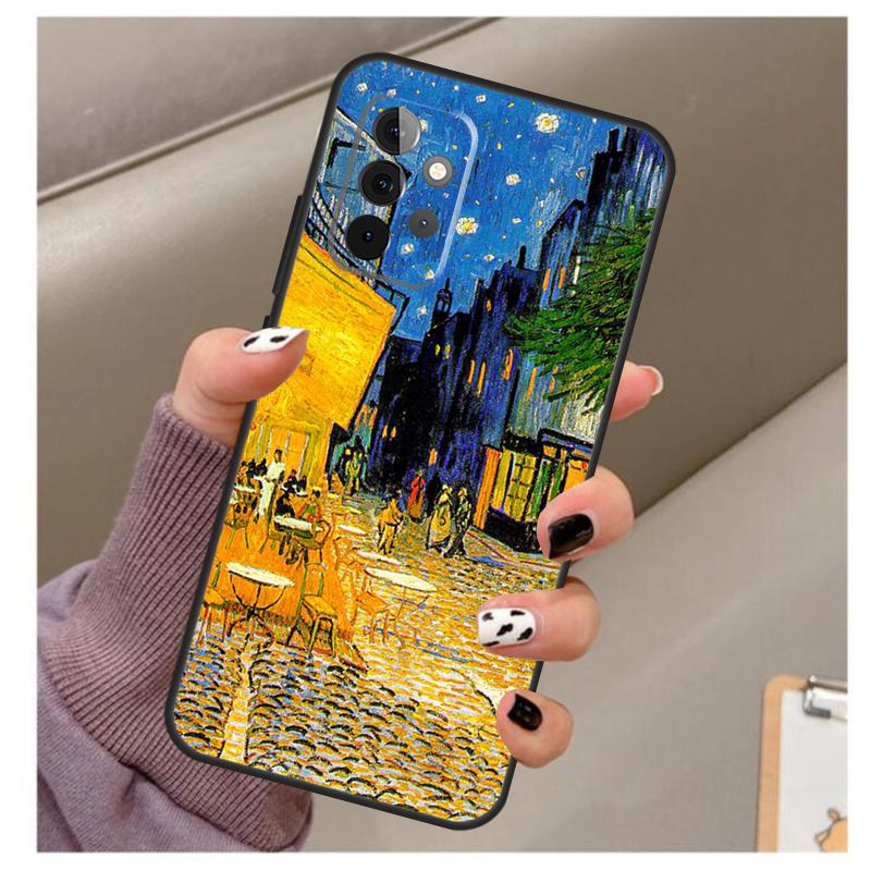 Paintings Starry Night Van Gogh Case For Samsung Galaxy A35 A55 A15 A32 A12 A22 A52 A06 A54 A34 A14 A56 A36 A26 A16 A13 A53
