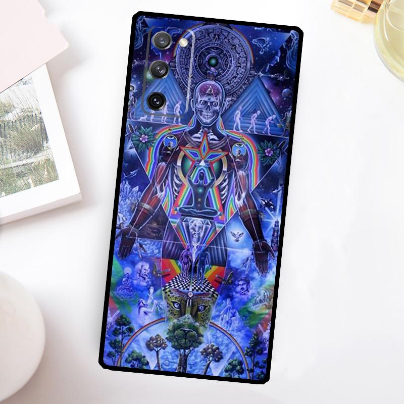Mandala Chakra Insist Yoga Case For Samsung Galaxy S24 S23 S22 Ultra S21 S20 FE Note 10 Plus Note 20 S8 S9 S10 Cover