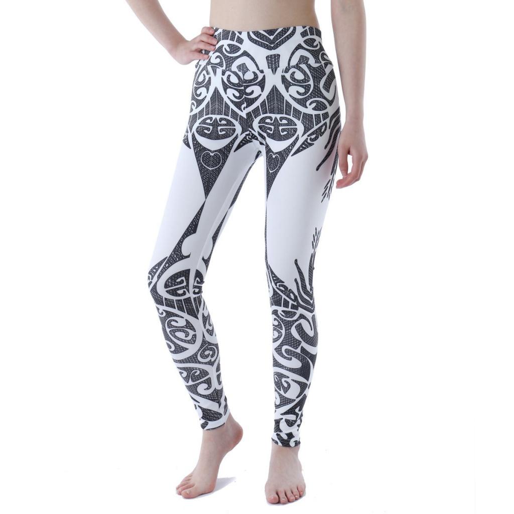 Pantaloni da Yoga Attillati Stampati Rossi Online Europei e Americani Vita Alta Super Elastici Motivo Moda Fitness