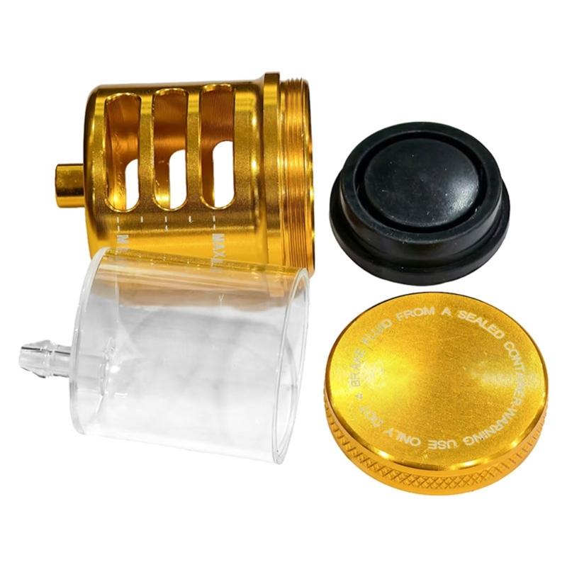 Motorcycle Aluminum Brake Fluid Reservoir Oil Cup Universal Replacement Part Rustproof Cylinder Oil Cup