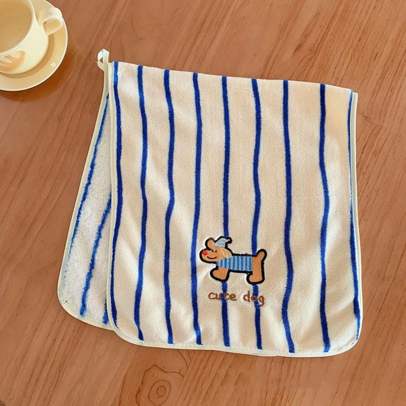 

Банное полотенце из хлопка, очень большое, длинное, толстое, быстросохнущее, впитывающее, мягкое, плюшевое полотенце, набор полотенец для ванной 35 * 75cm синий