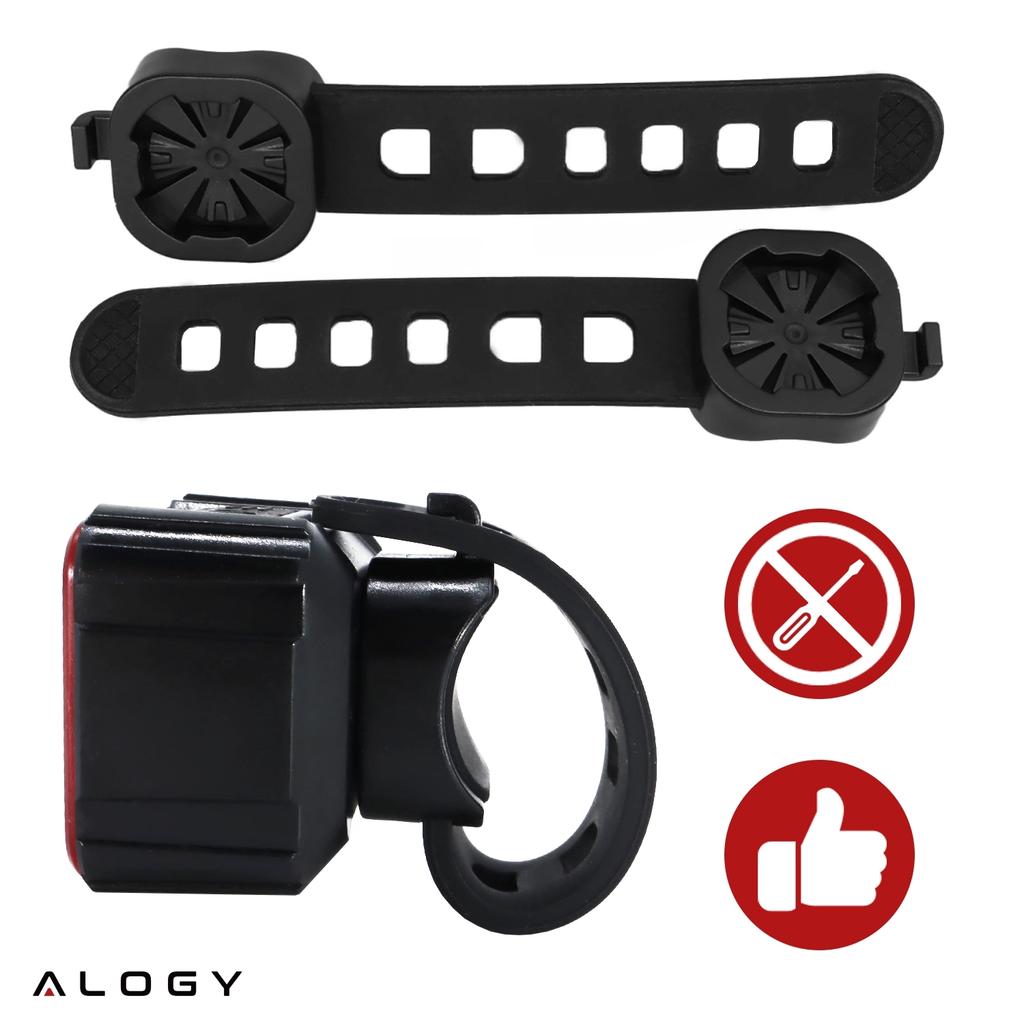 Alogy Saferide™ Lights LED Bike Light Waterproof Front and Rear Light 2 Pack