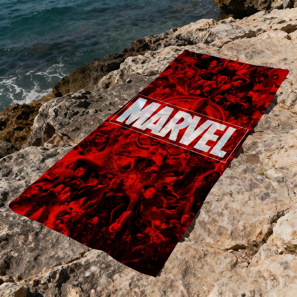 M-mARVEL-l logo anime Towel Beach Quick Dry Soft Pool Towels Gift for Travel Gym Shower Camping sports