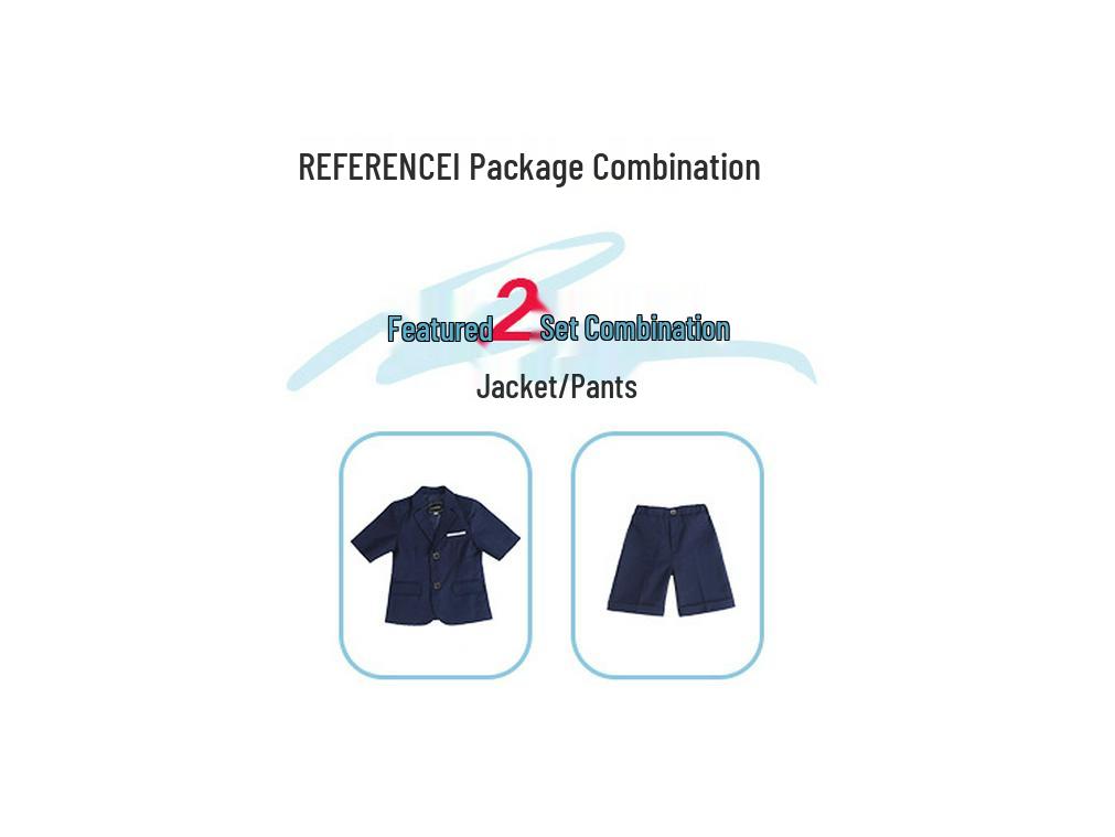 Completo Estivo Casual Blazer & T-Shirt per Bambini - Outfit Monocolore a Maniche Corte per Piccoli Fiori