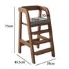 Solid Wood Children Dining Chair Modern Baby Eating Armchair Home Interior High Stool Comfortable Dining Chair Nordic  Furniture