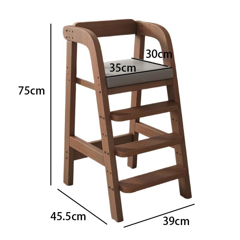 Solid Wood Children Dining Chair Modern Baby Eating Armchair Home Interior High Stool Comfortable Dining Chair Nordic Furniture