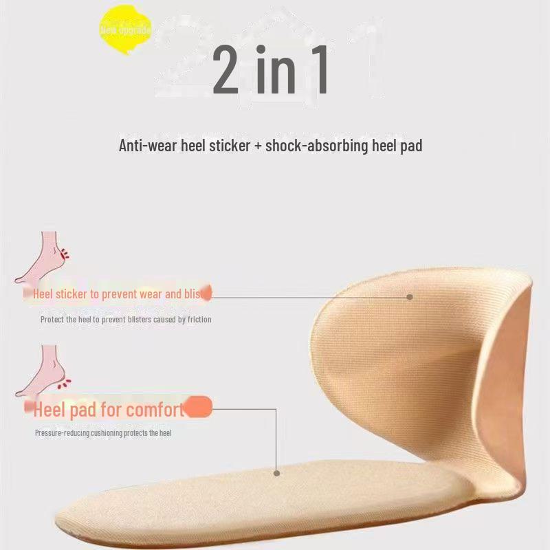 Coussinets de talon en forme de T pour femmes: Empêcher les chaussures de glisser et protéger contre l'usure. Ajuster les chaussures demi-pointure de grand à petit.