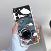 Astronaut Universe Clear Case For Samsung Galaxy S22 S20 FE S21 S10 S9 Plus Note 20 Ultra 10 Lite Transparent Phone Shell