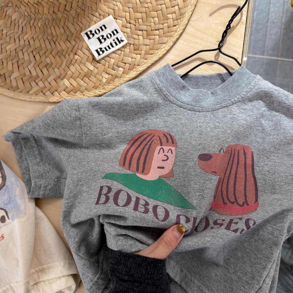 Children'S Clothing Summer Active Print Girls' Short-Sleeve T-Shirt Summer Base Shirt