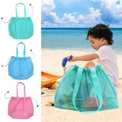 New Drawstring Beach Tote Handbag Waterproof Quick Drying Mesh Bag Washable Shoulder Bag Outdoor