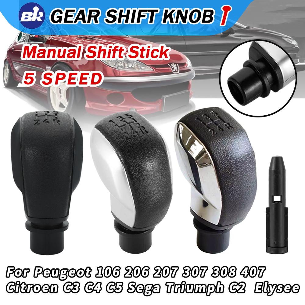 Hochwertiger 5-Gang-Schaltknauf für Peugeot 306 307 301 206 207 408 308 508 C4L C2 für Citroen Triomphe Elysee Autoteile