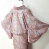 Used Washable kimono, small pattern, lining, polyester, length 161, sleeve 65, casual