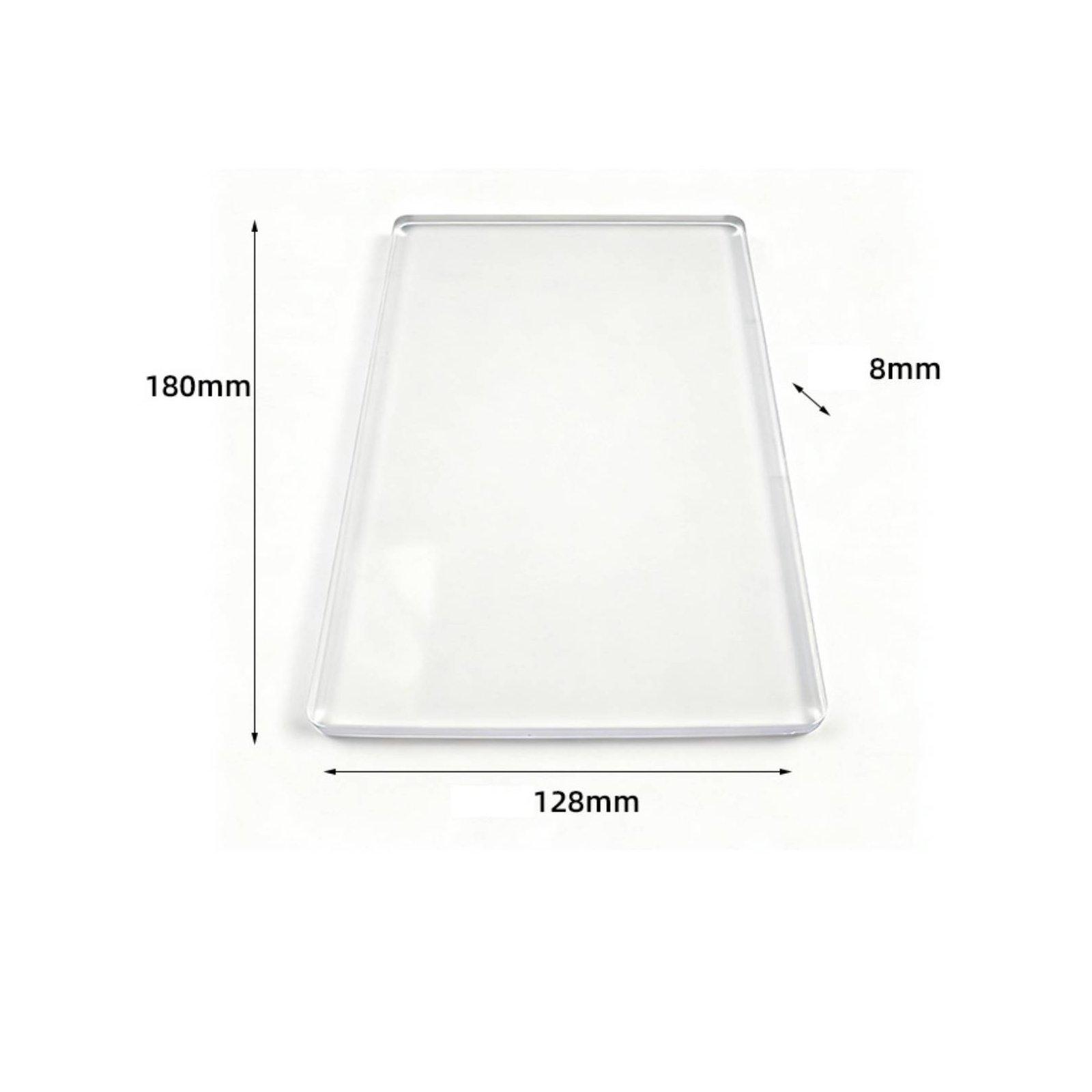 Placă de imprimare cu gel Reutilizabilă Suprafață de artă din gelatină pentru meșteșugari, Începători, Sală de clasă, Casă A5 180-128-8mm white