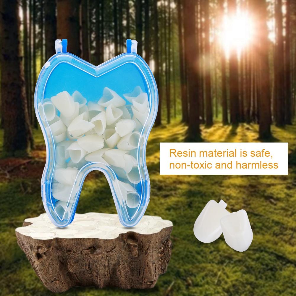 50Pcs Anterior Real Temporary Teeth Crown for Whitening Porcelain Teeth Dental Health