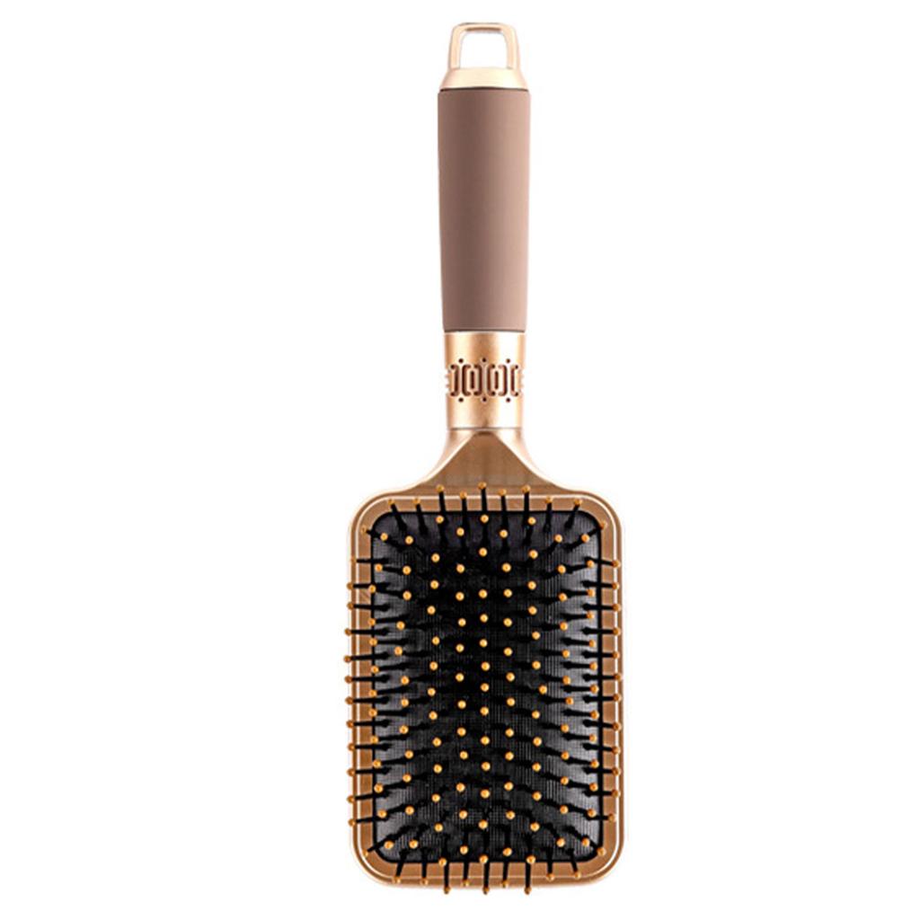 Hair Brush Styling Comb Styler Hairbrush Massaging Detangling Tool for Home Salon Rectangular 7.5x24.5cm   2.95x9.65in