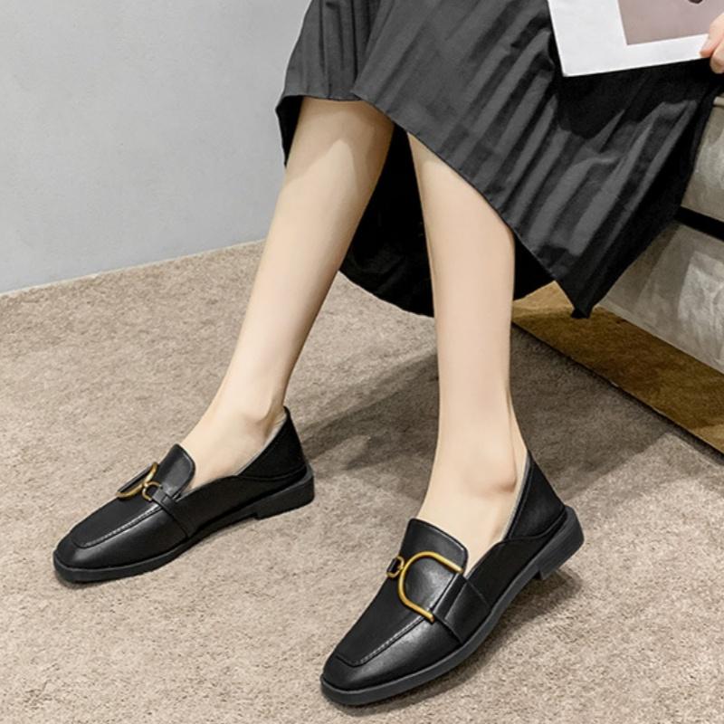 Fashion Women's Loafers 2025 British Style Trendy Casual Flats Outside Comfortable Versatile Footwear Women Flat Shoes Zapatos De Mujer