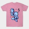 T Shirt Women Rhythm Heaven Hit Blue Harajuku Print Kawaii Tshirt Summer Short Sleeve Female T-Shirt Top Tee