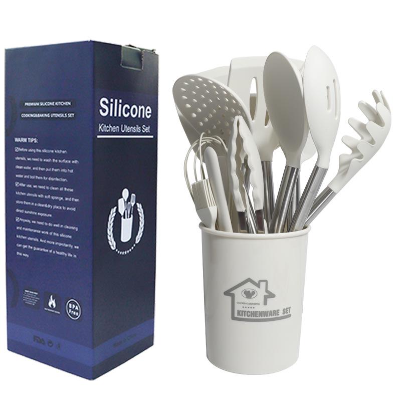 

Silicone Spatula Ladle 28-Piece Non-Stick, Food-Grade Kitchen Utensil Set